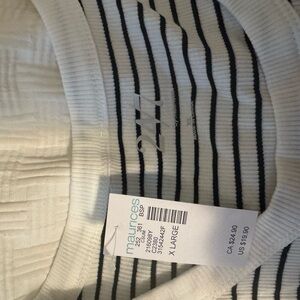 Maurices Striped Black and White Top